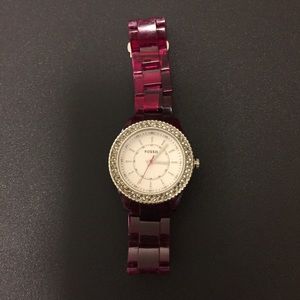 Pink Fossil Watch